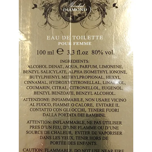Eau de toilette «Absolut Diamond» — foto 2 dell'alert SR/00292/25