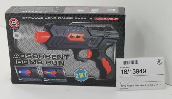 Pistola giocattolo «Absorbent bomb gun» (DONG QI)