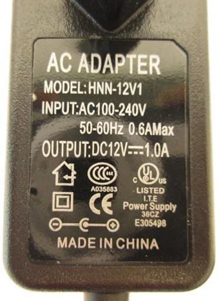Alimentazione elettrica «AC Adapter» — foto 3 dell'alert A12/0027/18