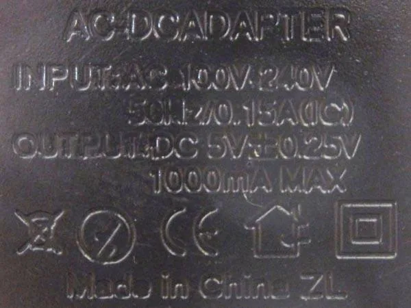 Unità di alimentazione «AC DC ADAPTER» — foto 2 dell'alert A12/0923/17