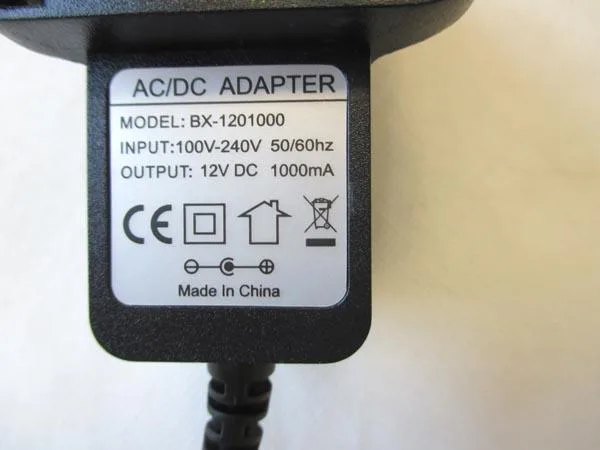 Alimentazione elettrica «AC/DC ADAPTER» — foto 2 dell'alert A12/1914/19