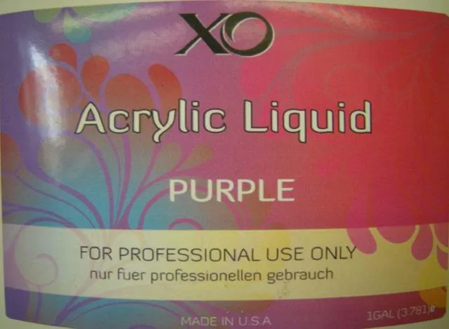 Liquido per nail art «Acrylic Liquid Purple» (XO)