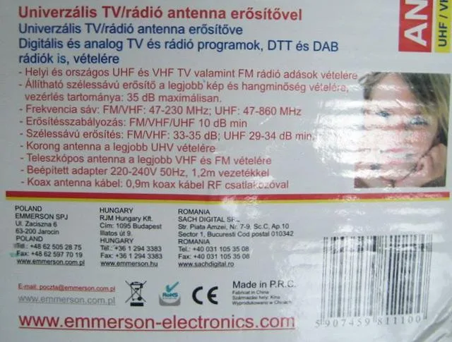 Antenna TV/radio &amp; #13; &amp; #13; «Active Indoor Antenna» — foto 2 dell'alert A12/1262/12