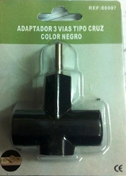 Adattatore della spina «Adaptador 3 Vias Tipo Cruz» — foto 1 dell'alert A12/0914/15