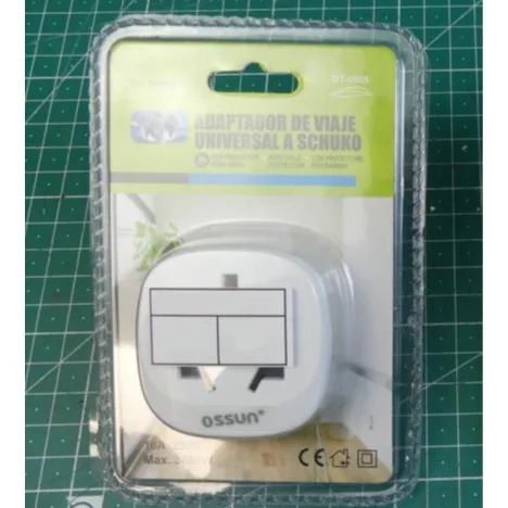 Adattatore di alimentazione «Adaptador de viaje universal a schuko» — foto 3 dell'alert SR/02675/26