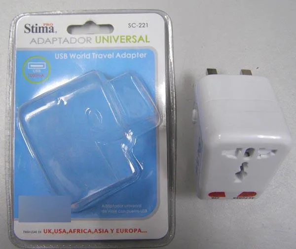 Adattatore di viaggio «ADAPTADOR UNIVERSAL - USB World Travel Adapter» — foto 1 dell'alert A12/1171/16