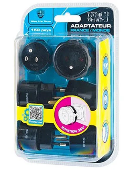 Set adattatore per spina da viaggio «Adaptateur France/Monde» — foto 1 dell'alert A12/1415/16