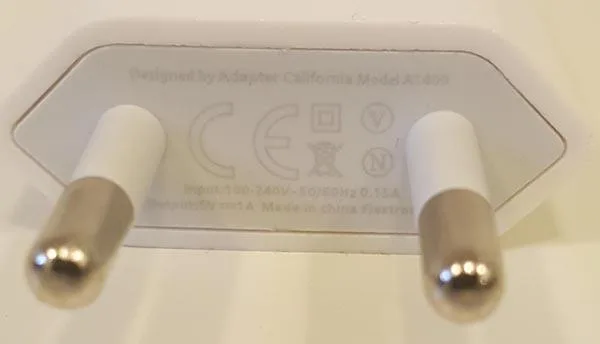Alimentazione elettrica «Adapter California Model» — foto 2 dell'alert A12/0948/17