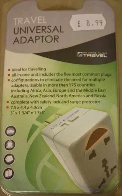 Adattatore da viaggio "Travel Universal Adaptor" & #13; & #13; — foto 2 dell'alert 0417/12