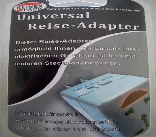 Adattatore da viaggio – Universal Reise-Adapter — foto 3 dell'alert 0761/08
