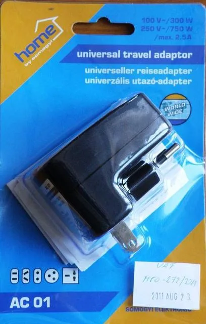 Adattatore della spina di viaggio "adattatore universale di viaggio" &amp; #13; &amp; #13; (home by somogyi)
