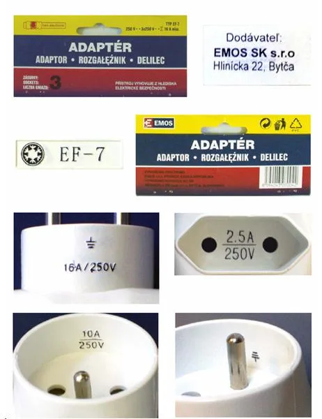 Adattatore elettrico a tre vie (EMOS)