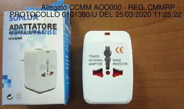 adattatore «Adattatore Internazionale Tutto in Uno» — foto 2 dell'alert A12/00703/20