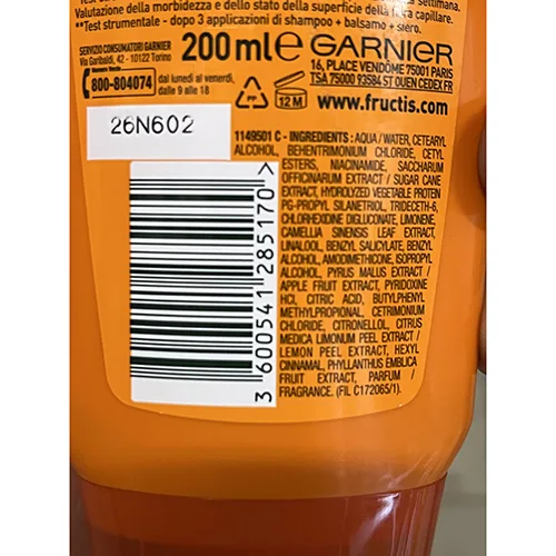 Balsamo per capelli «Addio danni» — foto 3 dell'alert A12/01237/24