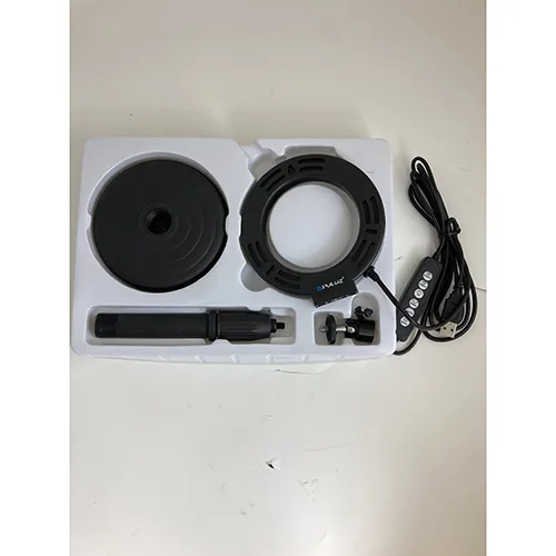 Lampada ad anello a LED «Adjustable Desktop mount round video light kits» — foto 2 dell'alert SR/03822/24