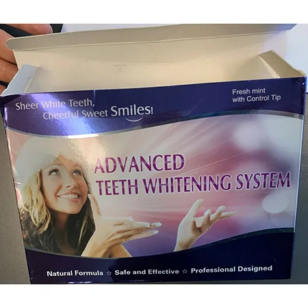 Gel sbiancante dei denti «Advanced teeth whitening system» — foto 1 dell'alert A12/00213/24