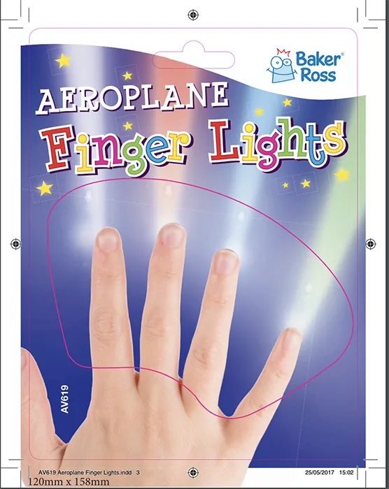 Giocattolo di sfarfallio delle dita «Aeroplane Finger Lights» — foto 2 dell'alert A12/01028/20
