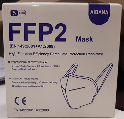 Maschera filtro antiparticolato «AIBANA FFP2/KN95» — foto 2 dell'alert A12/01747/23