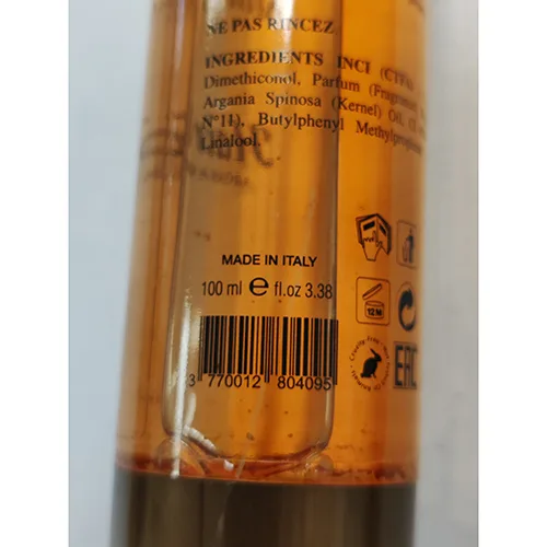 Olio per capelli «Aida M'Dalla» — foto 4 dell'alert SR/02285/25