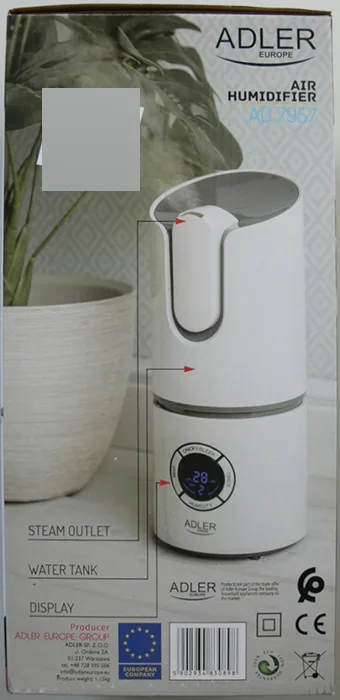 Umidificatore d'aria «Air humidifier / Ultraschall-defeuchter» — foto 3 dell'alert A12/01274/23