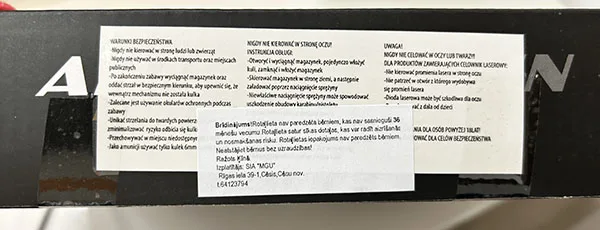 Pistola giocattolo con proiettili «AIRSOFT GUN» — foto 2 dell'alert A11/00096/23