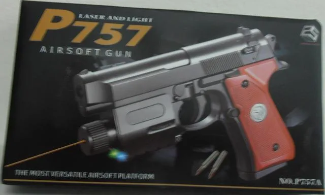 Pistola Airsoft «Airsoft Gun P757» — foto 1 dell'alert A12/1647/13