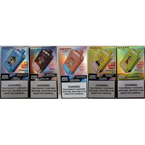 Sigaretta elettronica monouso «AIVIOU®, 2 Flavors in 1» (WASPE)