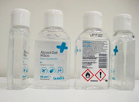 Disinfettante per le mani «Álcool Gel Mãos (Hand sanitizer)» — foto 3 dell'alert A12/01169/21