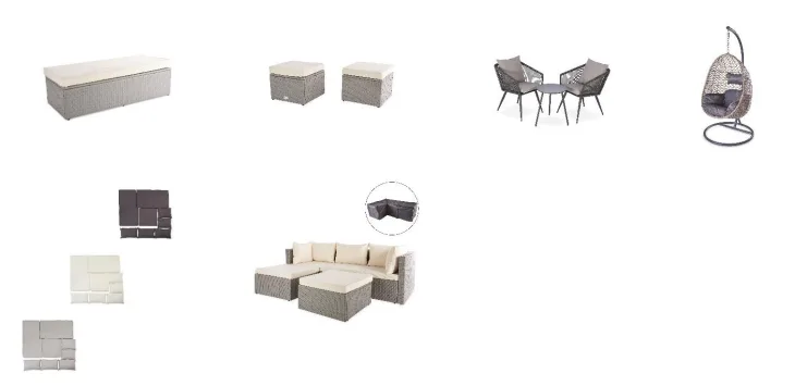 Mobili da giardino da esterno «Aldi - Gardenline Outdoor Garden Furniture» — foto 1 dell'alert INFO/00102/22