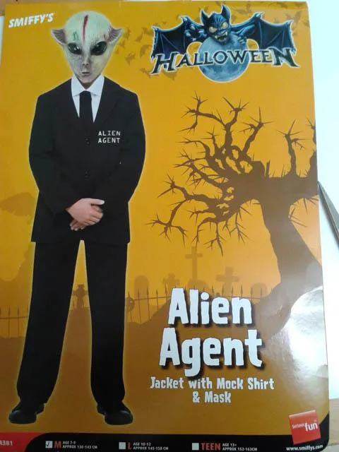 Costume di fantasia-vestito «Alien Agent» — foto 2 dell'alert A12/0312/14