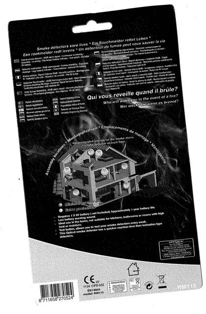 Allarme fumo – Rilevatore fumo (ELRO)