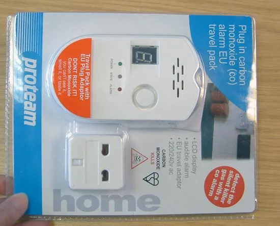 Allarme gas – allarme in monossido di carbonio plug-in (Proteam)
