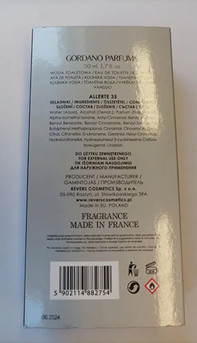 Profumo «Allerte 35» (GORDANO PARFUMS)