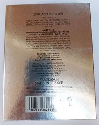 Profumo «Allerte 35» — foto 2 dell'alert A12/02975/23