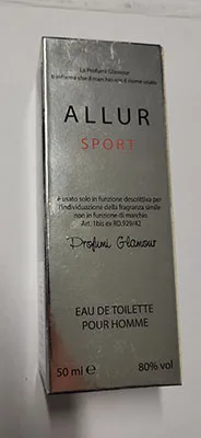 Eau de toilette «Allur sport» (profumi Glamour)