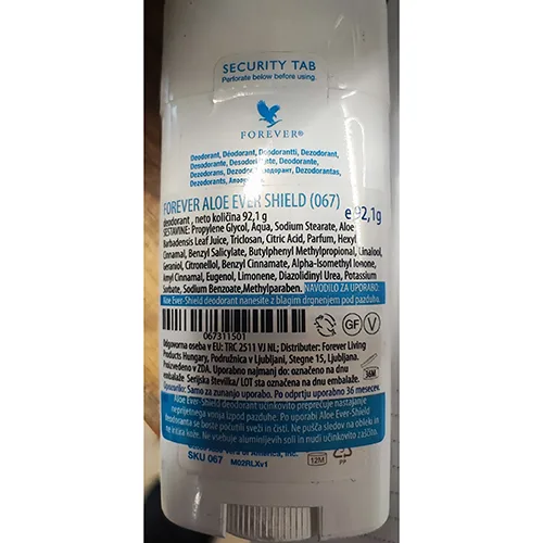 Deodorant «Aloe Ever Shield» — foto 2 dell'alert A12/02782/24