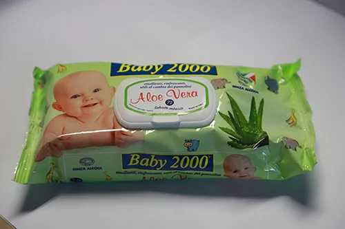 Salviette bagnate per bambini «Aloe vera» (Baby 2000)
