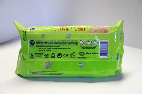 Salviette bagnate per bambini «Aloe vera» — foto 2 dell'alert A12/02326/23