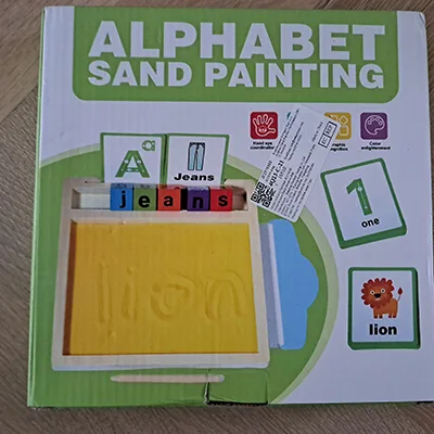Giocattolo di attività della sabbia «Alphabet Sand Painting» (Lion)