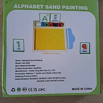 Giocattolo di attività della sabbia «Alphabet Sand Painting» — foto 2 dell'alert SR/00758/26