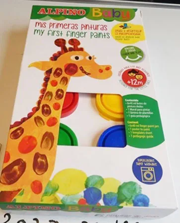 Kit di verniciatura a dito «ALPINO BABY - My first finger paints- mis primeras pinturas» (ALPINO / MASATS COLORING, S.L.U.)
