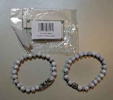 Set braccialetto «*ALSTER HERZ* Buddha Armband aus Lavastein oder Naturstein, Buddha Perlenarmband, zweite…» — foto 2 dell'alert A12/00273/23