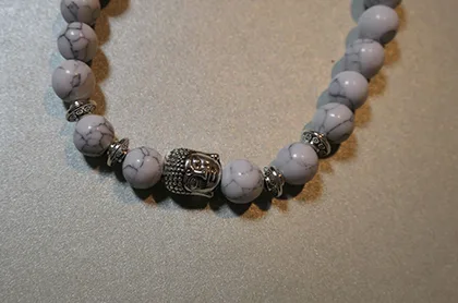 Set braccialetto «*ALSTER HERZ* Buddha Armband aus Lavastein oder Naturstein, Buddha Perlenarmband, zweite…» — foto 3 dell'alert A12/00273/23