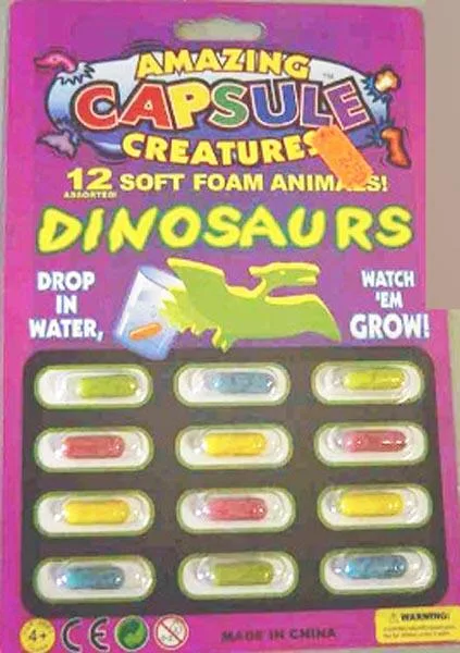 Giocattoli espandibili «AMAZING CAPSULE CREATURES - DINOSAURS» (Yuda)