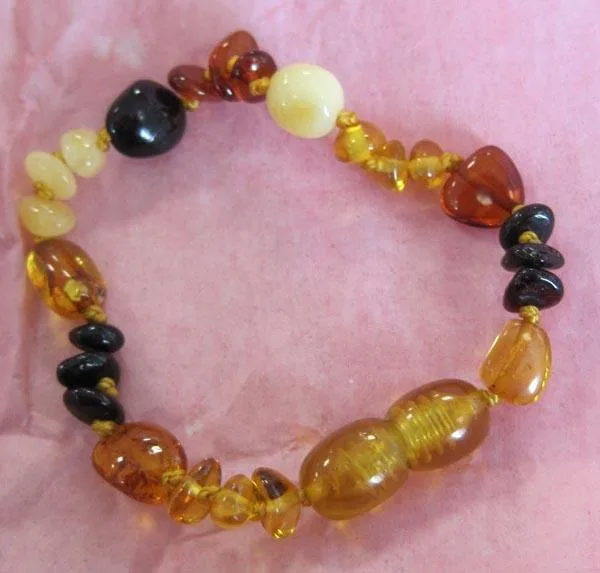 Ambra cavigliera/bracciale ('It's Handmade')