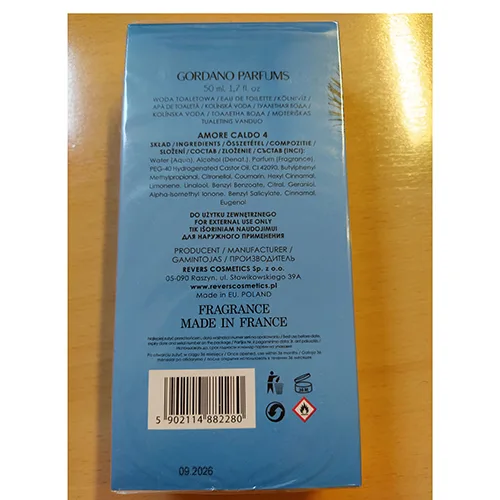 Eau de toilette «Amore Caldo 4» — foto 2 dell'alert A12/01890/24