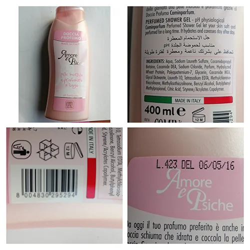 Bagnoschiuma «Amore e Psiche» (Comin parfum)