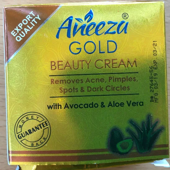Crema schiarente per la pelle «Aneeza Gold Beauty cream» — foto 1 dell'alert A12/01199/20