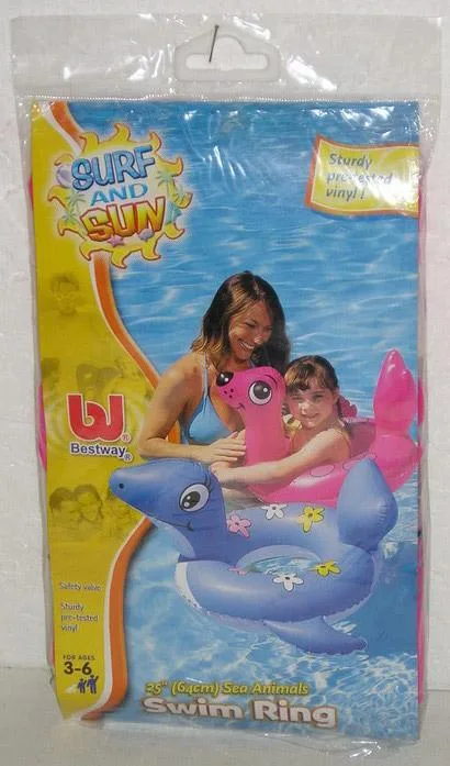 Anello di nuoto gonfiabile – Anello di nuoto degli animali del mare (Bestway®, SURF AND SUN)