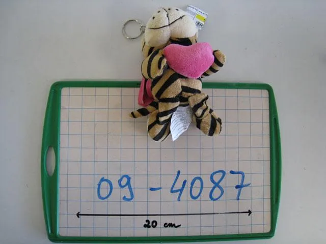 Anello portachiavi con giocattolo morbido (tigre) (LOGITOYS)